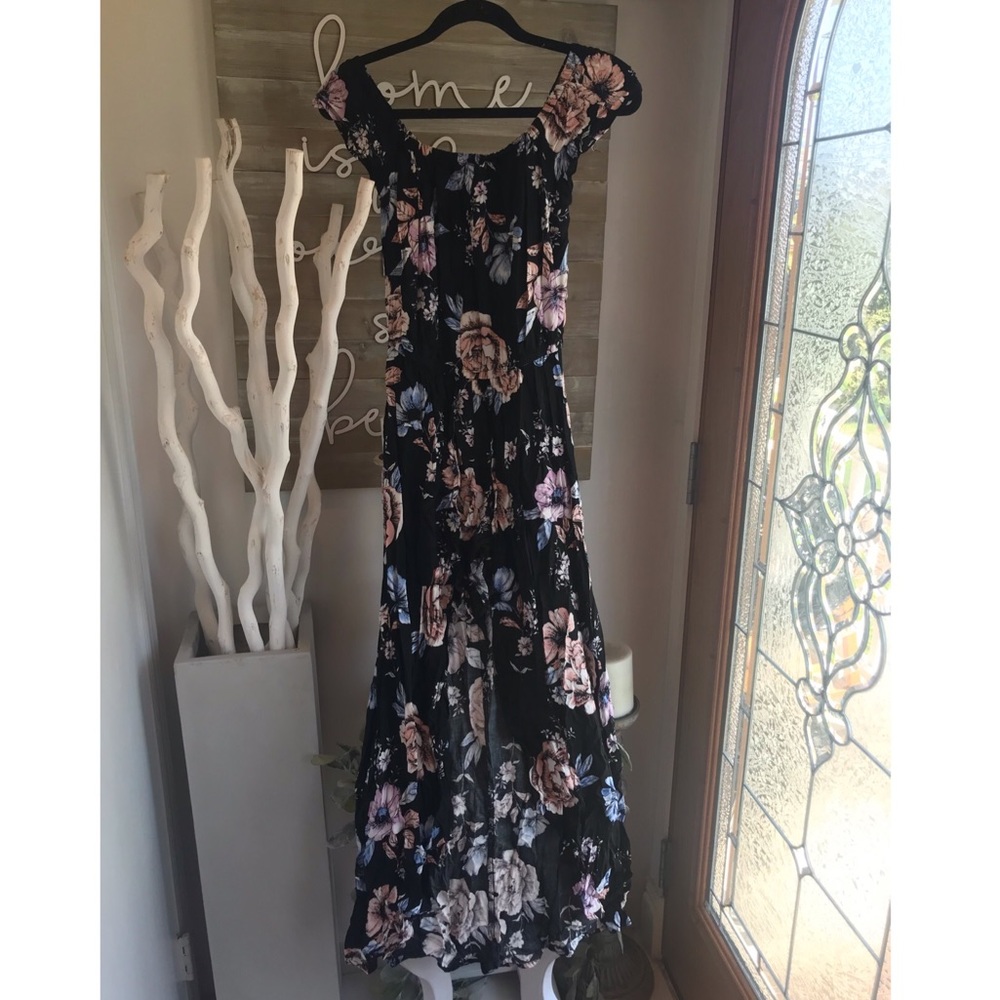 New! Romper shorts flower off the shoulder jumpsuit dress  ! Size S New no tags!